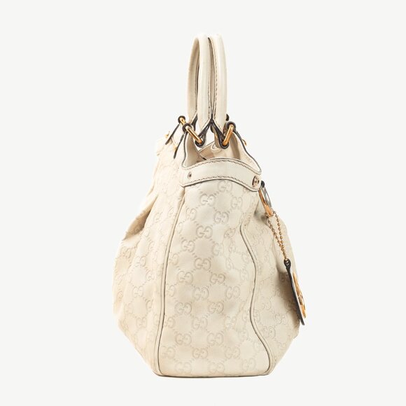Gucci Sukey Guccissima Beige Leather Tote - Picture 3 of 14